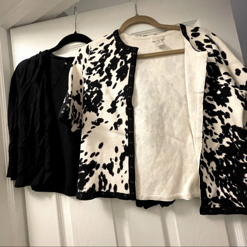 2 for 1 Chico’s cropped shrug sweaters